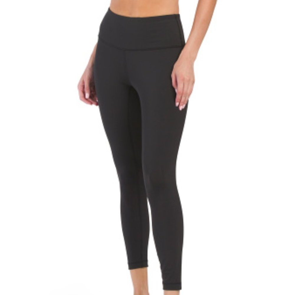 New 90 degree by reflex Capri length black workout leggings small